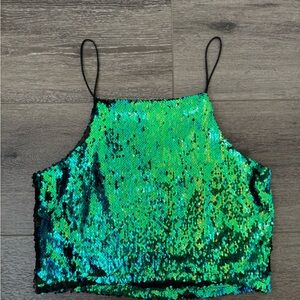 Reversible Sequin Top